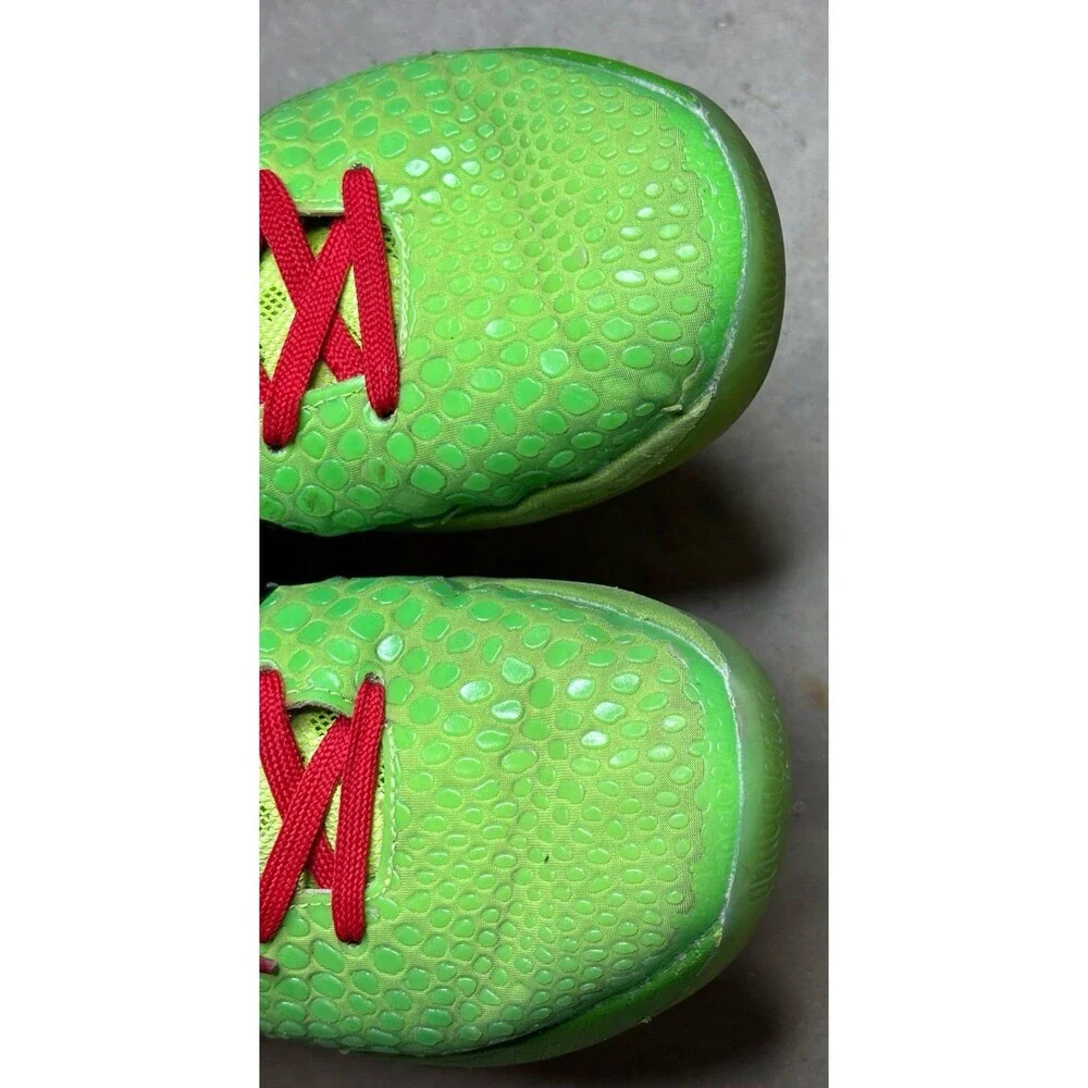 Nike Zoom Kobe 6 Grinch Low Green Basketball Shoes CW2190-300 Size 6.5 Youth